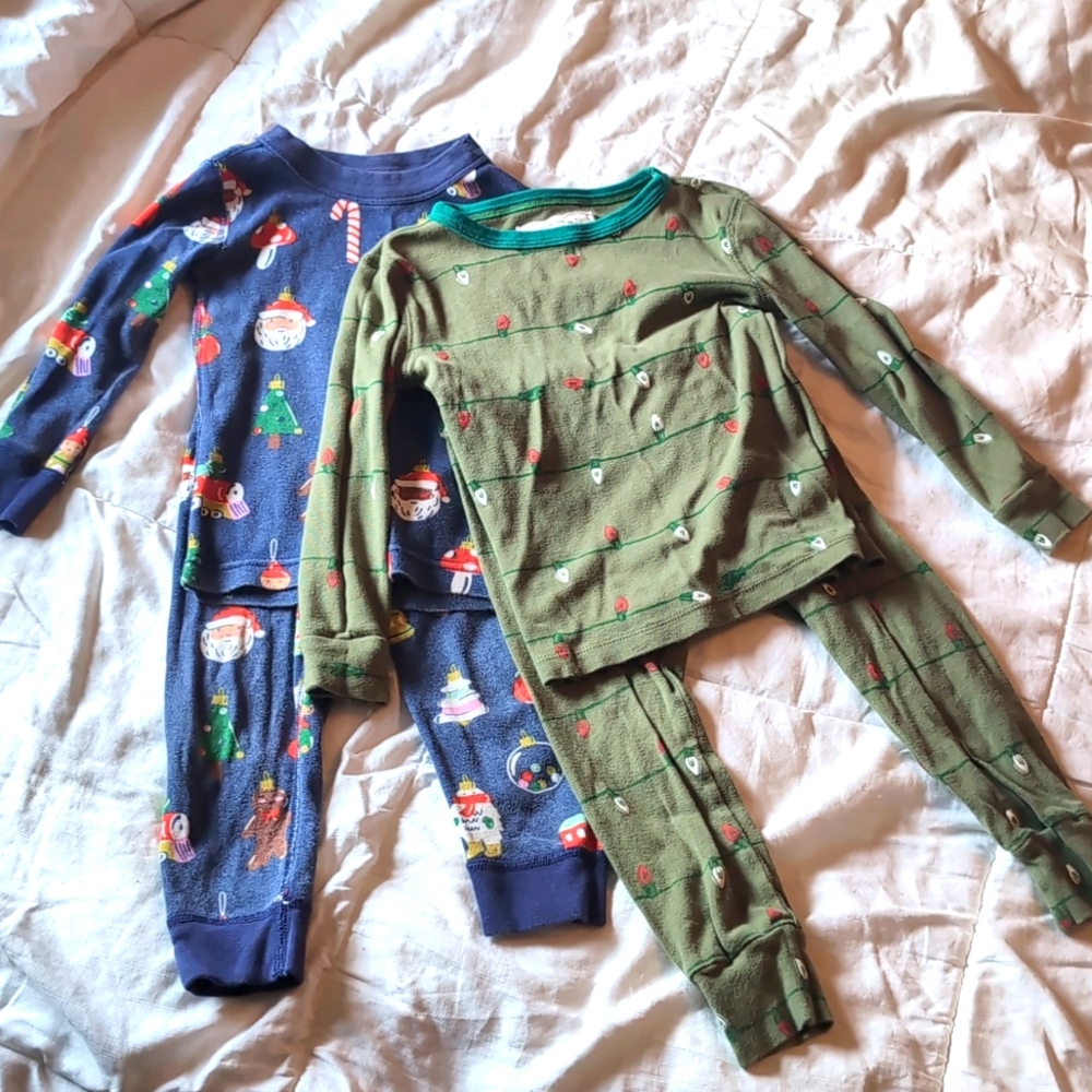 Hanna Andersson and Crewcuts Boys Christmas PJs Size 3